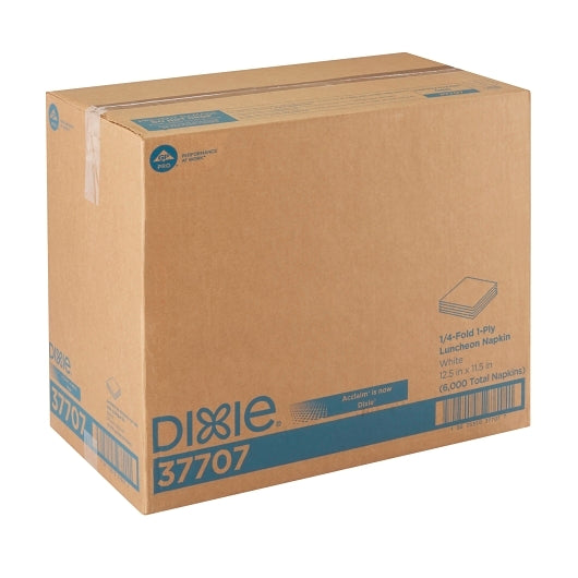 Dixie Gp Pro 1/4 Fold 1 Ply Luncheon White Napkin, 1 x 12 x 500 ct Case - GS1 closed shipping case image