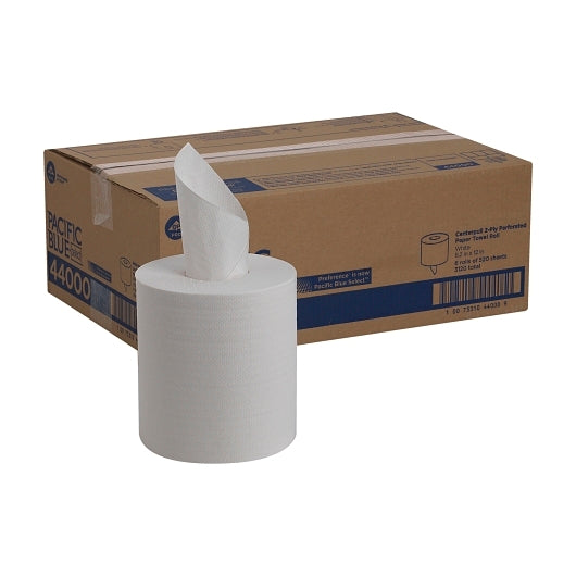 Pacific Blue Select Centerpull Perforated 2-Ply White Paper Towel, 6 x 1 ct Case - DOT product image 5