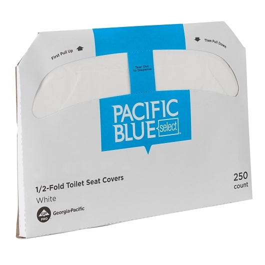 Safe-T-Gard Seat Cover 1/2 Fold White, 4 x 250 ct Case - Disposables