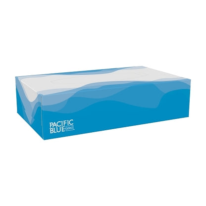 Preference Facial Tissue Flat Box White, 30 x 1 ct Case - Plates Bowls