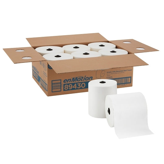 EnMotion TOWEL ROLL 8 INCH WHITE, 6 x 1 ct Case - DOT product image 5
