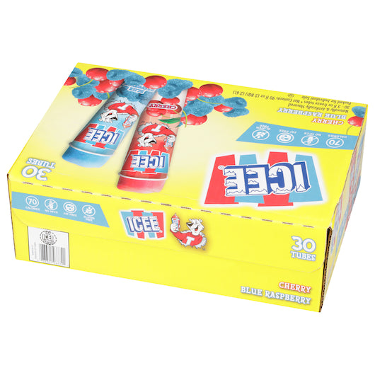 Icee Variety Pack 15 Cherry and 15 Blue Raspberry Tube, 1 x 30 ct Case - DOT product image 4