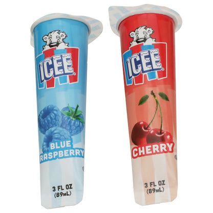 Icee Variety Pack 15 Cherry and 15 Blue Raspberry Tube, 1 x 30 ct Case - DOT product image 2