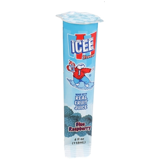 Icee Blue Raspberry Tube, 24 x 4 fl oz Case - Frozen Fruit