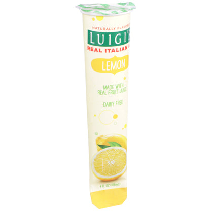 Luigi Lemon Real Italian Ice, 24 x 4 fl oz Case - Frozen Snacks & Appetizers