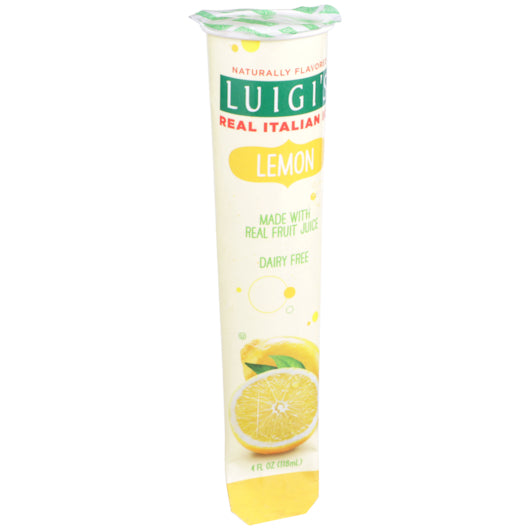 Luigi Lemon Real Italian Ice, 24 x 4 fl oz Case - Frozen Snacks & Appetizers