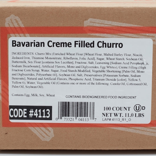 J And J 5 Inch Bavarian Creme Churro, 100 x 5 IN Case - DOT product image 8