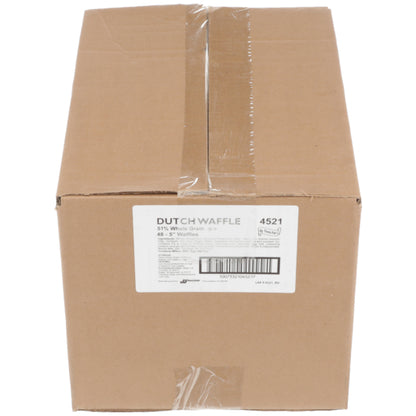 J And J No Trans Fat Whole Grain Dutch Waffle, 48 x 5 IN Case - DOT product image 6