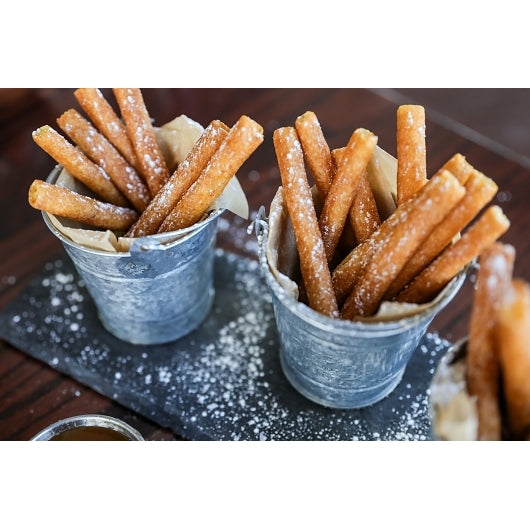 Funnel Cake Factory Funnel Cake Fries, 600 x 4 IN Case - Bakery & Desserts