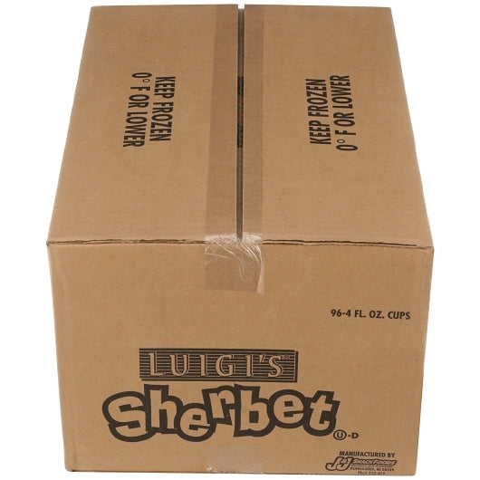 Luigi Orange Sherbet, 96 x 4 fl oz Case - DOT product image 8