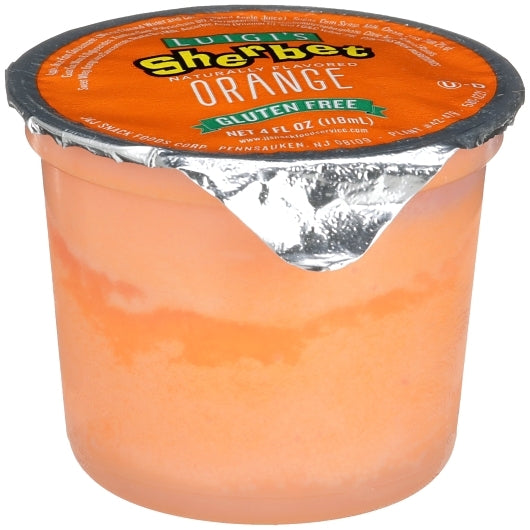 Luigi Orange Sherbet, 96 x 4 fl oz Case - DOT product image 3