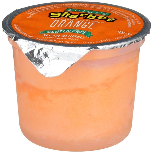 Luigi Orange Sherbet, 96 x 4 fl oz Case - DOT product image 2