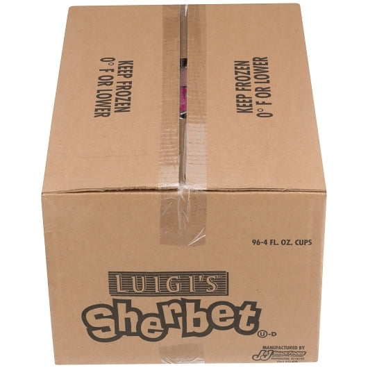 Luigi Raspberry Sherbet, 96 x 4 fl oz Case - DOT product image 6