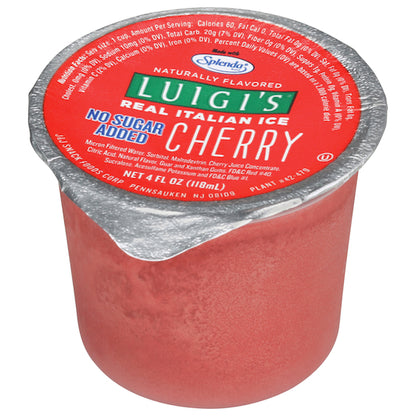 Luigi Cherry Italian Ice, 48 x 4 oz Case - DOT product image 4