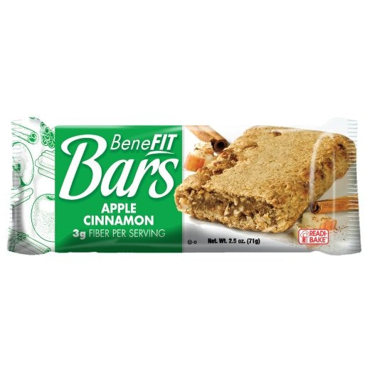 Readi Bake BeneFIT Apple Cinnamon Bar, 48 x 2.5 oz Case - Bakery & Desserts