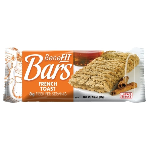 Readi Bake Benefit French Toast Bar, 48 x 2.5 oz Case - Breakfast Foods