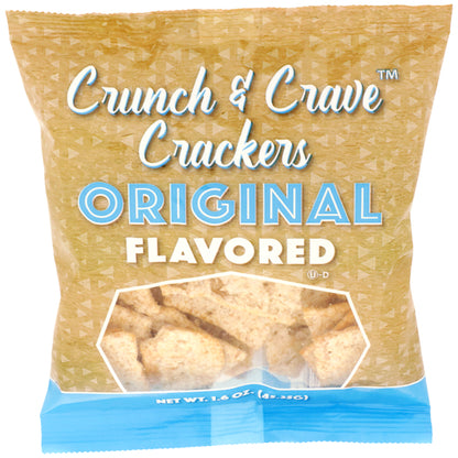 READI-BAKE CRUNCH & Crave Original Crackers, 100 x 1.6 oz Case - Crackers & Grahams