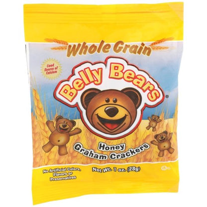 J & J Belly Bears 51% Whole Grain Honey Graham Crackers, 200 x 1 oz Case - DOT product image 4