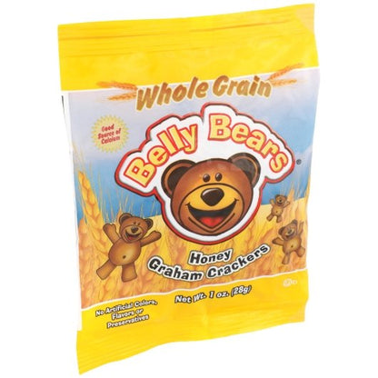 J & J Belly Bears 51% Whole Grain Honey Graham Crackers, 200 x 1 oz Case - DOT product image 6