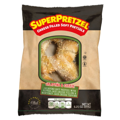 SUPERPRETZEL Jalapeno & Cheese, 20 x 1 ct Case - DOT product image 2
