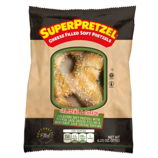 SUPERPRETZEL Jalapeno & Cheese, 20 x 1 ct Case - DOT product image 2