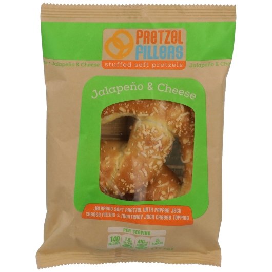 SUPERPRETZEL Jalapeno & Cheese, 20 x 1 ct Case - Popcorn Pretzels Snack Mix