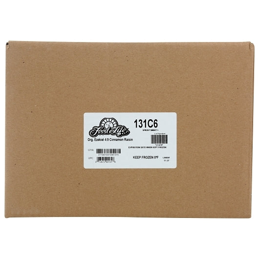 Food For Life ORGANIC EZEKIEL 4:9 SPROUTED WHOLE GRAIN CINNAMON RAISIN BREAD, 6 x 24 oz Case - DOT product image 5