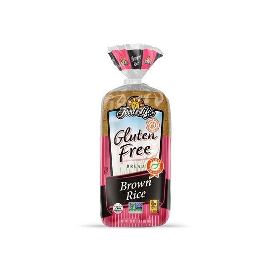 Food For Life Wheat & Gluten Free Brown Rice Bread, 6 x 24 oz Case - Breads, Rolls & Buns