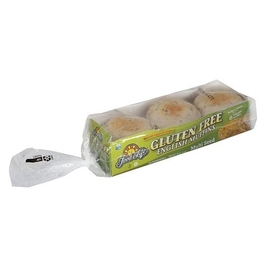 Food For Life Wheat & Gluten Free Multi Seed Rice English Muffin, 6 x 18 oz Case - Breads, Rolls & Buns