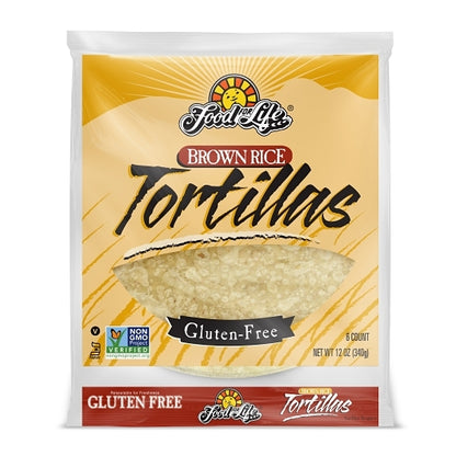 Food For Life Gluten Free Wheat & Brown Rice Tortilla, 12 x 12 oz Case - Breads, Rolls & Buns