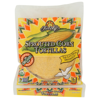 Food For Life Organic Sprouted Corn Tortilla, 12 x 10 oz Case - Frozen Vegetables & Sides