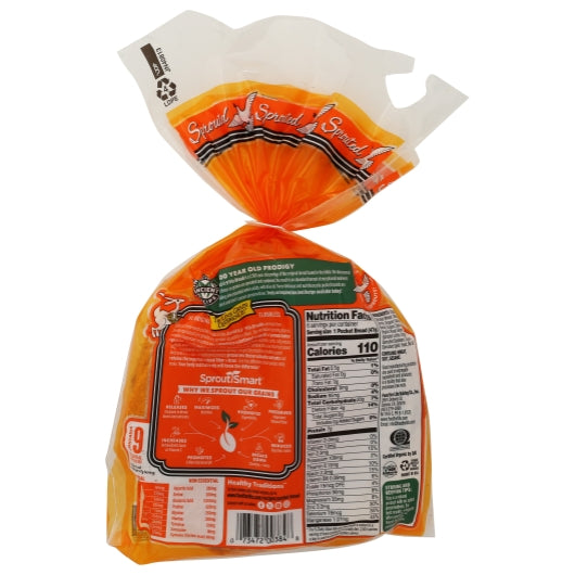 Food For Life Sprouted Flourless Pita Bread, 12 x 10 oz Case - Breads, Rolls & Buns - image 2