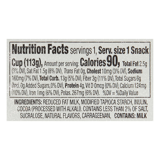 Kozy Shack Simply Well Chocolate Pudding, 48 x 4 oz Case - DOT product image 6