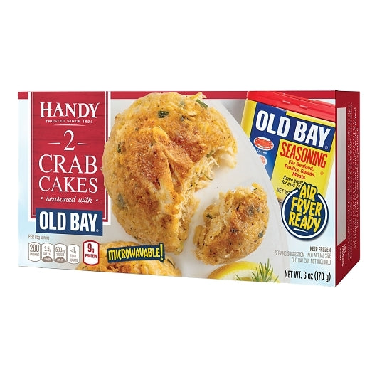 Handy Old Bay Crab Cake 3 Oz, 12 x 2 x 2 each Case - Frozen Meat & Seafood