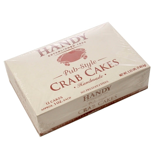 Handy Pub Style Crab Cakes 3 Oz, 2 x 12 each Case - Frozen Meat & Seafood