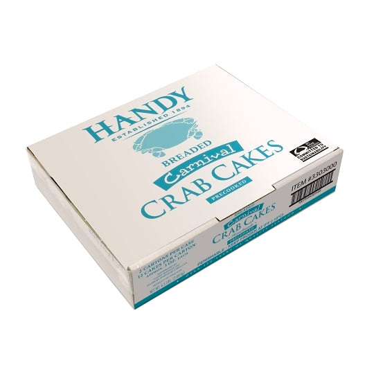 Handy Carnival Breaded Crab Cakes 3 Oz, 2 x 2 x 12 each Case - DOT product image 5
