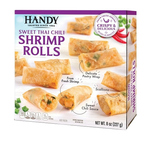 Handy Shrimp Rolls, 12 x 8 oz Case - Frozen Meat & Seafood