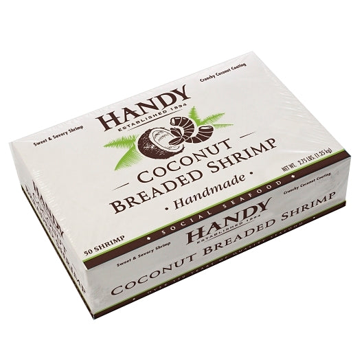 Handy Coconut Breaded Shrimp 100, 2 x 50 each Case - Frozen Meat & Seafood