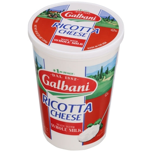 Sorrento Whole Milk Made With Whole Milk Ricotta Cheese, 6 x 48 oz Case - Cheese & Dairy