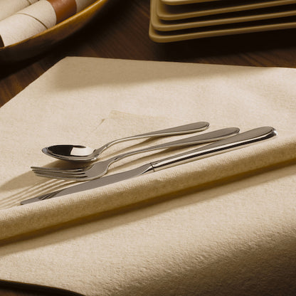 Hoffmaster Flat Packs Linen-Like 16 Inch X 16 Inch Flat Pack Natural Dinner Napkin, 1 x 1000 each Case - DOT product image 2