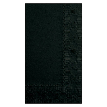 Dinner Napkins 15 Inch X 17 Inch 2 Ply 1/8 Fold Paper Black Dinner Napkin, 8 x 125 each Case - DOT product image 2