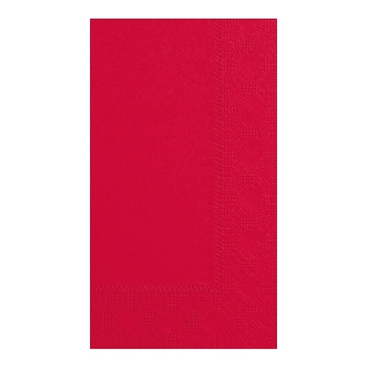 Dinner Napkins 15 Inch X 17 Inch 2 Ply 1/8 Fold Paper Red Dinner Napkin, 8 x 125 each Case - DOT product image 3