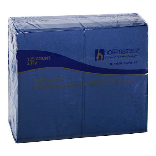 Hoffmaster 15 Inch X 17 Inch 2 Ply 1/8 Fold Paper Navy Dinner Napkin, 8 x 125 each Case - DOT product image 2