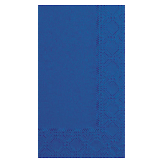 Hoffmaster 15 Inch X 17 Inch 2 Ply 1/8 Fold Paper Navy Dinner Napkin, 8 x 125 each Case - Plates Bowls