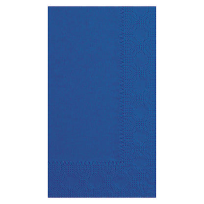 Hoffmaster 15 Inch X 17 Inch 2 Ply 1/8 Fold Paper Navy Dinner Napkin, 8 x 125 each Case - Plates Bowls