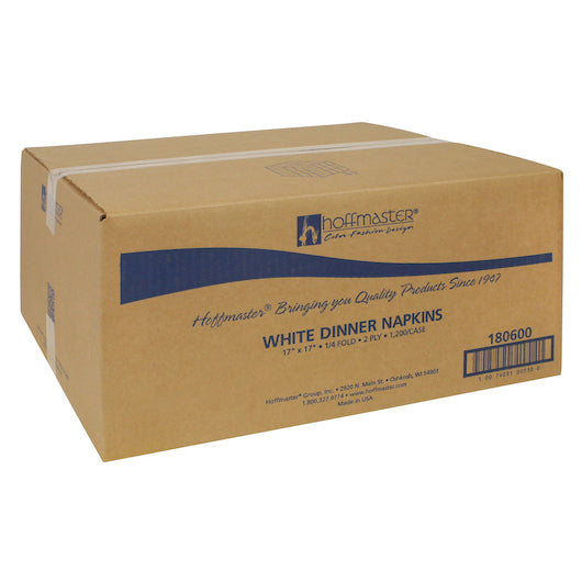 Hoffmaster 17 Inch X 17 Inch 2 Ply 1/4 Fold Regal Embossed White Paper Dinner Napkin, 12 x 100 each Case - DOT product image 2