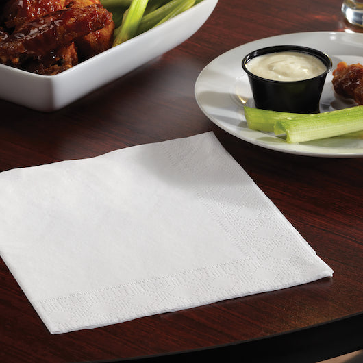 Hoffmaster 17 Inch X 17 Inch 2 Ply 1/4 Fold Regal Embossed White Paper Dinner Napkin, 12 x 100 each Case - DOT product image 5