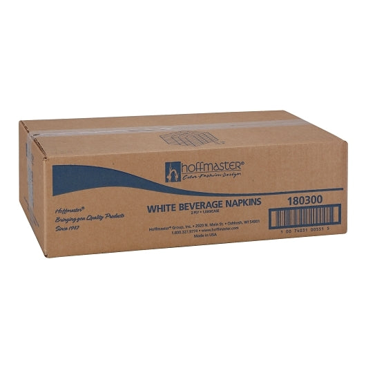 Hoffmaster 9.5 Inch X 9.5 Inch 2 Ply 1/4 Fold White Beverage Napkin, 4 x 250 each Case - DOT product image 4