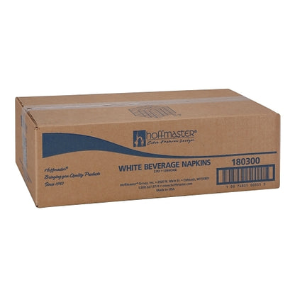 Hoffmaster 9.5 Inch X 9.5 Inch 2 Ply 1/4 Fold White Beverage Napkin, 4 x 250 each Case - DOT product image 4