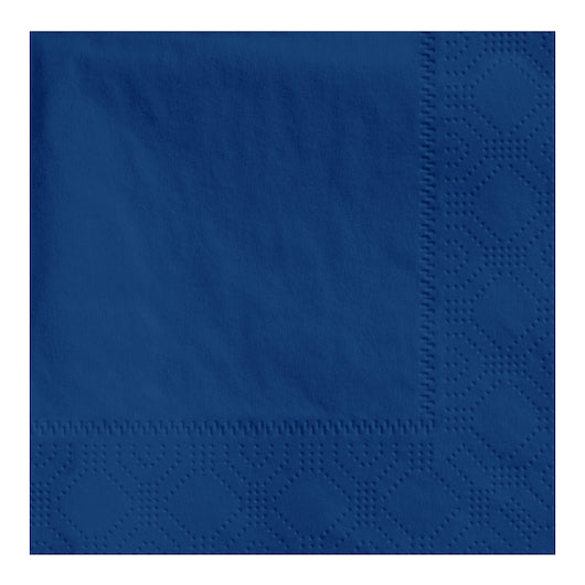 Hoffmaster 9.5 Inch X 9.5 Inch 2 Ply 1/4 Fold Navy Beverage Napkin, 4 x 250 each Case - Plates Bowls